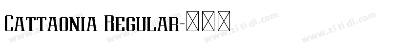 Cattaonia Regular字体转换 Cattaonia Regular字体转换
